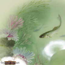 【ミントン】 1891-1901年頃 魚図 デザートプレート 約22cm サイン入り　/　A.H.Wright アシッドゴールド アンティークプレート [Ta-MiP2]_画像8