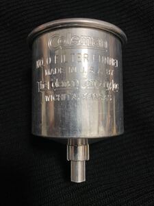 貴重 廃盤 Coleman funnel ビンテージ品 アメリカ製金属仕様長期保管未使用品 中のフィルター付き 希少貴重品