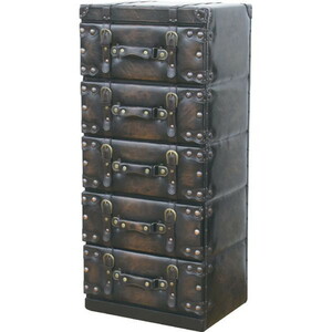  chest 5D [ dark brown ] synthetic leather MDF