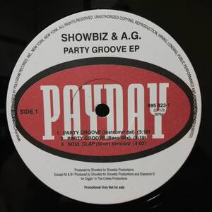 【12''】PROMO - Showbiz & A.G. Party Groove - 895 823-1 *32