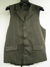 ZOOT SUITS ズートスーツ 茶 ブラウン 44L/38L (29198V) 展示品 未使用 ストライプ 縦縞 ロング丈_画像5