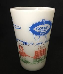 ファイヤーキング Fire King ” ジョーベルビア バーベキュー GOEBEL BEER BARBECUE “ パティオマグ