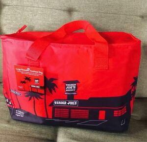 新品　トレーダージョーズ 保冷バッグ　レッド　大容量　赤　アウトドア 保冷バッグ TRADER JOE''S クーラーバッグ