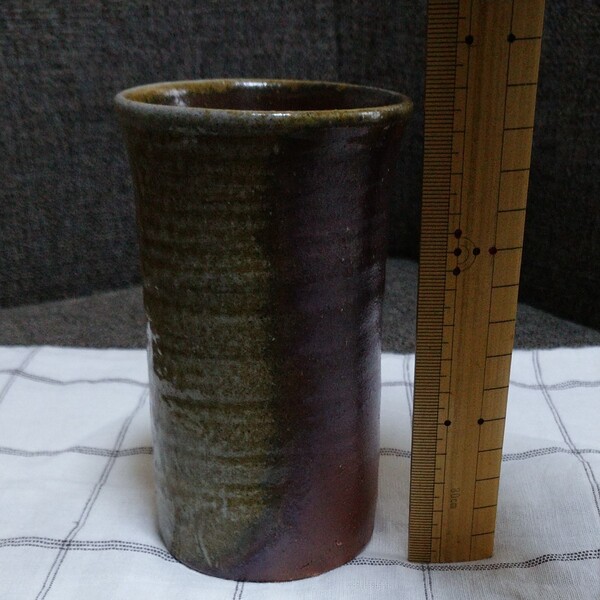 【美品】 備前焼 ビアカップ フリーカップ