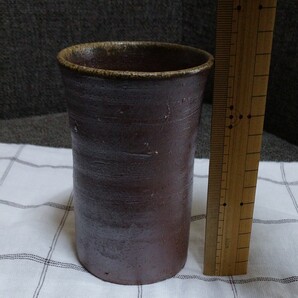 【美品】備前焼 ビアカップ フリーカップ