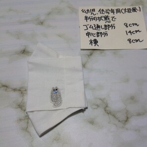 立体インナー 大臣風 船形 ボックス 幼児 低学年サイズ 猫