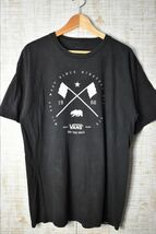 ☆US古着 VANS バンズ プリント Tシャツ ブラック黒【Lくらい】コットン　　　　　　◆3110◆_画像2