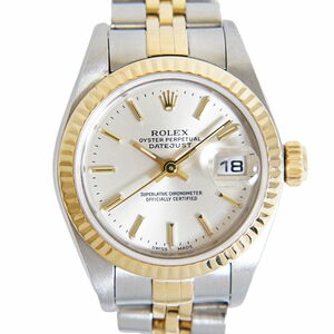 Genuine Rolex ROLEX Datejust Combination Watch AT Automatic Automatic Stainless Yellow Gold Silver Dial 79173 Ladies Datejust, Women's, Body