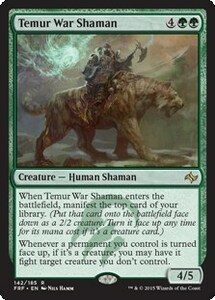 ティムールの戦巫師/Temur War Shaman [FRF] 運命再編 MTG 英語 142 Y1