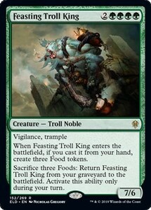 貪るトロールの王/Feasting Troll King [ELD] エルドレインの王権 MTG 英語 152 H1