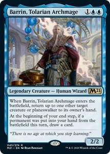 トレイリアの大魔導師、バリン/Barrin, Tolarian Archmage [M21] 基本セット2021 MTG 英語 045 H0.5Y0.5