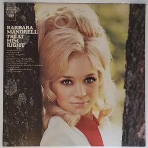 良盤屋 P-2160◆LP◆US盤Country；C-30967 - バーバラ・マンド　レルBarbara Mandrell Treat Him Right 1971 レア盤　送料480 