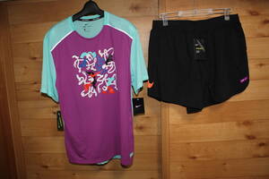 未使用NIKE ナイキxキーニュ コラボ ランニング半袖Tシャツ&ショートパンツ上下セット