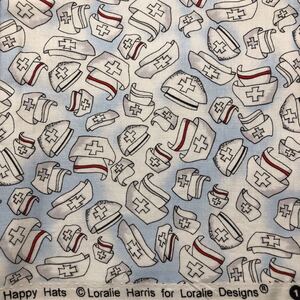 ロラライハリス Happy Hats Blue Sky生地 50センチ