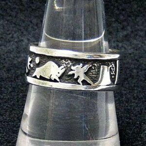 80's Vintage ho pi group ring silver 925 -stroke - Lee Tailor Shube's stamp including carriage 