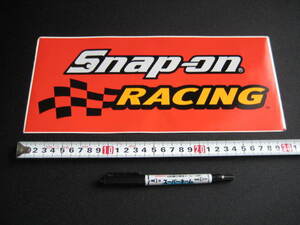 当時物 レア snap-on ステッカー スナップオン SNAP ON レーシング RACING レア　31㎝　古いシール　No9　赤色