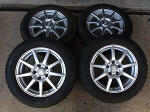 中古 美品 バリ山 ヨコハマ アイスガード iG50+ 205/60R16 205/60-16 4本 アルミ SET プリウスα レクサス HS ジューク ジェイド メビウス