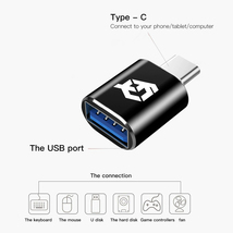 【OTG対応】 Type-C用 Type-C端子 を USB 変換 色んなUSB機器を スマホに接続出来る 超軽量 万能 アダプター ｘ1 【ゴールド】_画像4