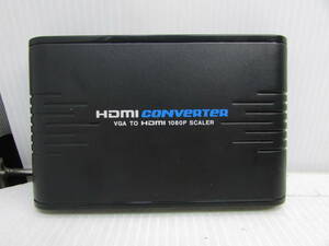 【YMT0763】★ノーブランド HDMI CONVERTRE VGA TO HDMI 1080P SCALER IN_VGAx1 OUT_HDMIx1 簡易テストのみ★中古