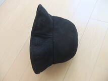 MADE IN JAPAN maxim KOBE 100% POLYESTER 日本製 マキシム 神戸 帽子　黒_画像5