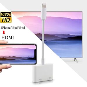 ライトニングケーブル HDMI iPhone 変換ケーブル Lightning テレビ 高画質 iOS14 対応