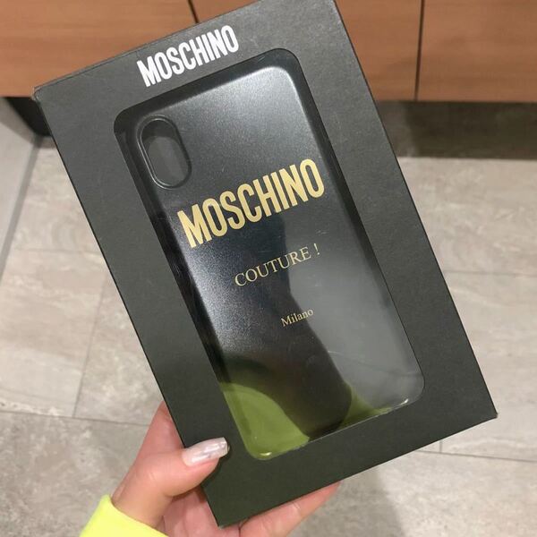 MOSCHINO iPhone Xs / X スマホケース ブラック