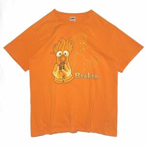 5千スタ【00s BEAKER プリント Tシャツ L】SESAME STREET JIM HENSON The Muppets セサミストリート カーミットFRUIT OF THE LOOM 90s レア