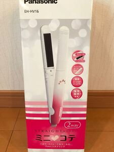 ★美品★Panasonic コンパクトアイロン ミニコテ EH-HV16-P (ピンク調)