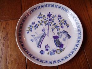 noru way Vintage FIGGIO LOTTE cake plate 7 -inch plate 