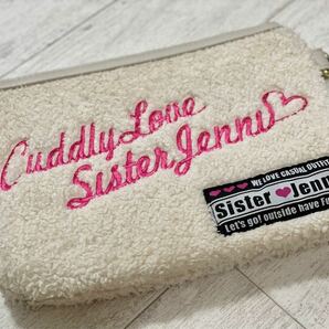 もこもこ　ポーチ　sister jenni ジェニィ　バッグ　刺繍