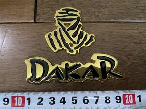 dakar rally ダカール ラリー エンブレム クローム 金　ゴールド　4×4 awd 4wd ランクル ランドクルーザー パジェロ クロカン オフロード