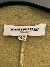 美品YOSHi FUNABASHi サイズ表記42 抹茶色　パッチワーク柄　ジャケット　秋冬_画像2