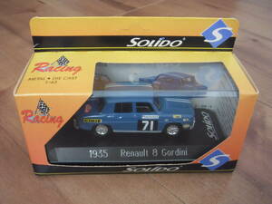  Solido * Renault * 8yuito Gordini minicar blue blue RENAULT 8 GORDINI