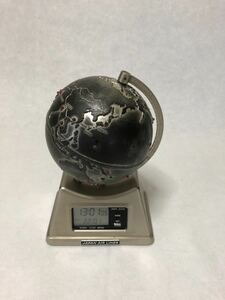 UNION ELECS globe type bracket clock silver Union e Rex made glow bar clock SIL