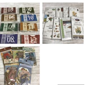 海外紙モノ ジャーナル.コラージュ素材 21点セット