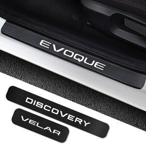 ランドローバー ディスカバリー 3 4 2 ドア シルプレート ステッカー フリーランダー 2 1 Evoque Velar 内装 おしゃれ アクセサリー 4個