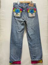 Levi's (リーバイス) ダメージ カスタム デニム パンツ (32インチ) BLUE | Mens メンズ ジーンズ ブルー L_画像2