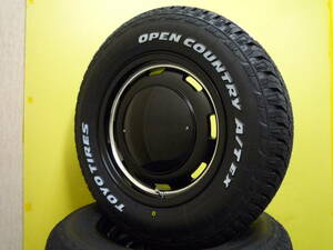 S2762 新品 ガルシア シスコ 6J -5 139.7 ブラック 黒 215/70R16 オープンカントリー A/T EX ホワイトレター ジムニー シエラ カスタム用 