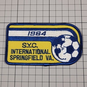 AP28 サッカー ビンテージ ワッペン パッチ S.Y.C. INTERNATIONAL SPRINGFIELD VA. 1984