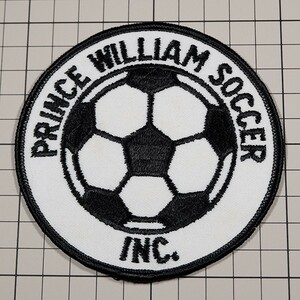 AP29 プリンス ウィリアム サッカー 丸形 ビンテージ ワッペン パッチ PRINCE WILLIAM SOCCER INC.