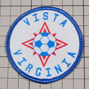 AP65 ヴィスタ バージニア サッカー 丸形 ワッペン パッチ VISTA VIRGINIA