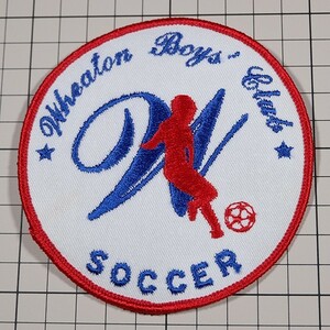 AP73 ウィートン ボーイズ クラブ サッカー 丸形 ワッペン パッチ WHEATON BOYS CLUB SOCCER