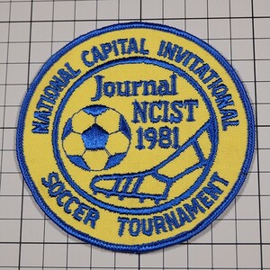 AP75 ナショナル キャピタル インビテーショナル サッカー 丸形 ワッペン パッチ NATIONAL CAPITAL INVITATIONAL SOCCER TOURNAMENT 1981