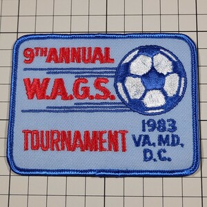 AP80 第9回 W.A.G.S.トーナメント ワッペン パッチ 9TH ANNUAL W.A.G.S. TOURNAMENT 1983 VA. MD. D.C.