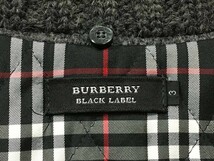 BURBERRY BLACK LABEL バーバリーブラックレーベル ラビットファー ジップアップ ニット セーター ジャケット 裏地ノバチェック サイズ3_画像5