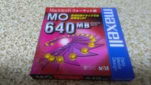 mak cell maxell 3.5 type light magnetism disk (MO)640MB Macintosh format settled new goods non-standard-sized mail postage included 