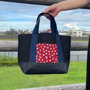 トートバッグ ハンドメイド 花柄