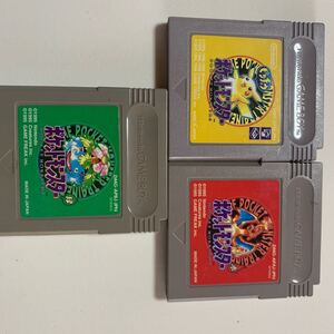 ゲームボーイポケットモンスター3点カセット