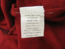 イタリア製 Amelie fdies ビッグスリーブ オーバーサイズ カレッジ スウェット レッド 赤 _画像5