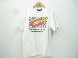 KIKS TYO キックスティーワイオー アメコミ プリント Tシャツ ホワイト 白